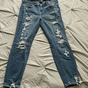Torrid Premium Skinny Distressed Jeans